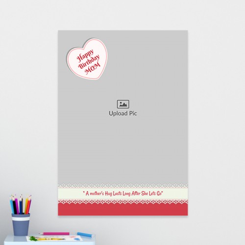 Happy Birthday Mom Design: Portrait Acrylic Photo Frame with Image Printing – PrintShoppy Photo Frames