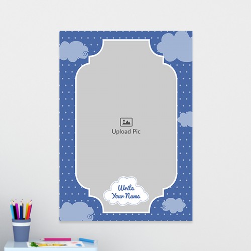 Sky and Clouds with Feather Appear Quotation Design: Portrait Acrylic Photo Frame with Image Printing – PrintShoppy Photo Frames