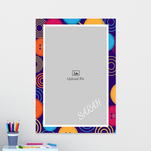 Buttons Background Design: Portrait Acrylic Photo Frame with Image Printing – PrintShoppy Photo Frames
