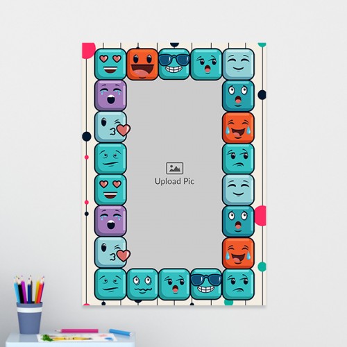 Emojis Love Design: Portrait Acrylic Photo Frame with Image Printing – PrintShoppy Photo Frames