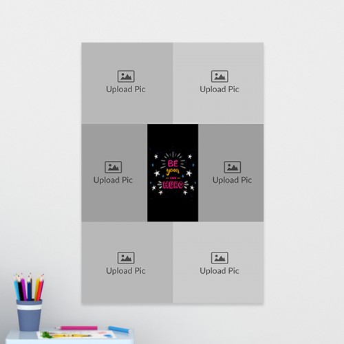 Be Your Own Hero Design: Portrait Acrylic Photo Frame with Image Printing – PrintShoppy Photo Frames