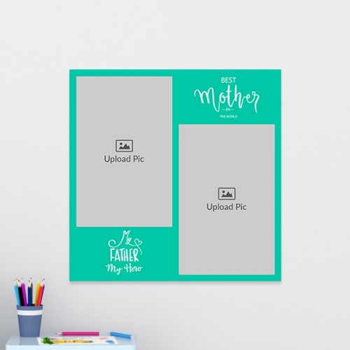 Best Mother and Father Quotation Design: Square Acrylic Photo Frame with Image Printing – PrintShoppy Photo Frames