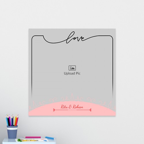 Love Frame Design: Square Acrylic Photo Frame with Image Printing – PrintShoppy Photo Frames