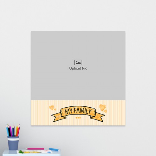 My Family Theme: Square Acrylic Photo Frame with Image Printing – PrintShoppy Photo Frames