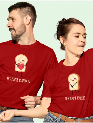 Valentines Day Proposing Love Couples T Shirt Red Color