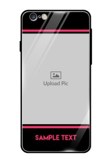 Apple iPhone 6 Plus Custom Glass Mobile Case  - with Add Text Design