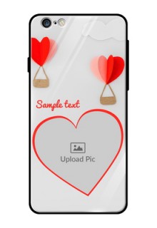 Apple iPhone 6 Plus Custom Glass Mobile Case  - Parachute Love Design