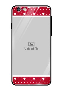 Apple iPhone 6S Plus Photo Printing on Glass Case  - Hearts Mobile Case Design