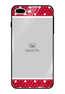 Apple iPhone 8 Plus Photo Printing on Glass Case  - Hearts Mobile Case Design