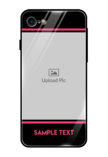 iPhone SE 2020 Custom Glass Mobile Case  - with Add Text Design