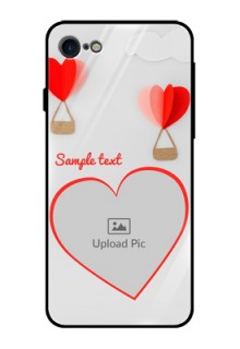 iPhone SE 2020 Custom Glass Mobile Case  - Parachute Love Design
