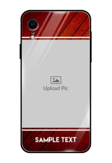 Apple iPhone XR Personalized Glass Phone Case  - Leather Phone Case Design
