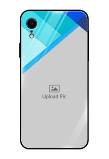 Apple iPhone XR Custom Glass Phone Case  - Blue Pattern Design
