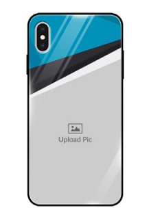 Apple iPhone XS Max Photo Printing on Glass Case  - Simple Pattern Photo Upload Design