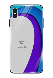 Apple iPhone XS Max Photo Printing on Glass Case  - Simple Pattern Design