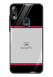 Zenfone Max pro M2 Custom Glass Mobile Case  - with Add Text Design