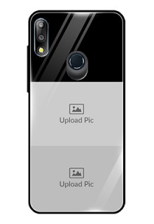 Zenfone Max pro M2 2 Images on Glass Phone Cover