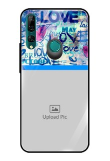Huawei Y9 Prime Custom Glass Mobile Case  - Colorful Love Design