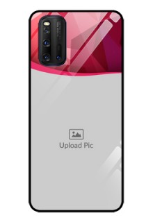 iQOO 3 5G Custom Glass Mobile Case - Red Abstract Design
