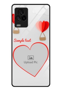 iQOO 7 Legend 5G Custom Glass Mobile Case - Parachute Love Design