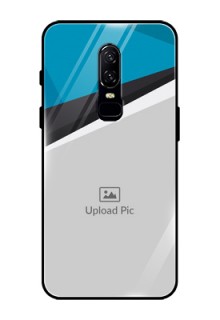 OnePlus 6 Photo Printing on Glass Case  - Simple Pattern Photo Upload Design