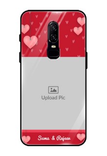 OnePlus 6 Custom Glass Phone Case  - Valentines Day Design