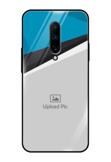 OnePlus 7 Pro Photo Printing on Glass Case  - Simple Pattern Photo Upload Design