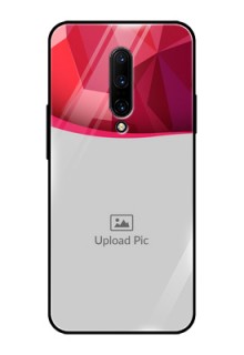 OnePlus 7 Pro Custom Glass Mobile Case  - Red Abstract Design