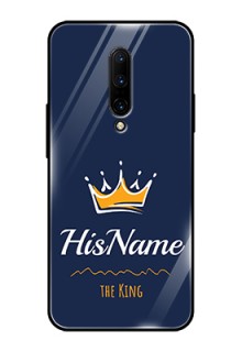 Oneplus 7 Pro Glass Phone Case King with Name