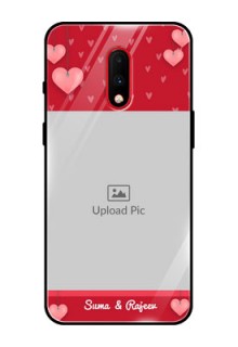 OnePlus 7 Custom Glass Phone Case  - Valentines Day Design