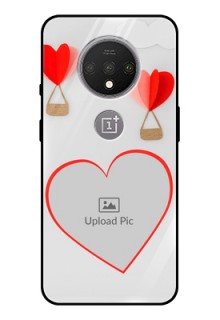 OnePlus 7T Custom Glass Mobile Case  - Parachute Love Design