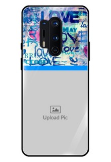 Oneplus 8 Pro Custom Glass Mobile Case  - Colorful Love Design