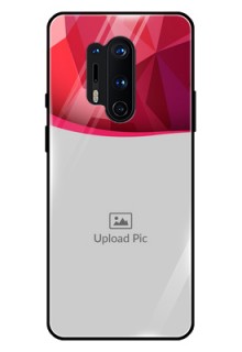Oneplus 8 Pro Custom Glass Mobile Case  - Red Abstract Design