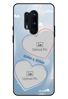 Oneplus 8 Pro Custom Glass Mobile Case  - Blue Color Couple Design 