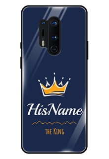 Oneplus 8 Pro Glass Phone Case King with Name