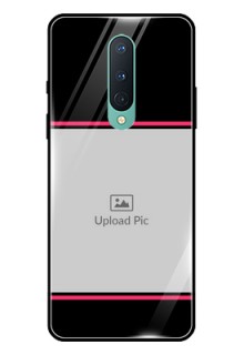 OnePlus 8 Custom Glass Mobile Case  - with Add Text Design