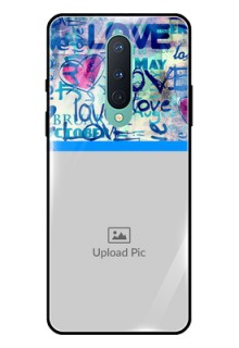 OnePlus 8 Custom Glass Mobile Case  - Colorful Love Design