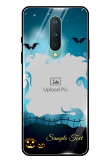 OnePlus 8 Custom Glass Phone Case  - Halloween frame design
