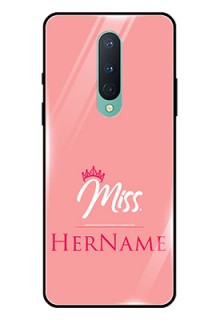 OnePlus 8 Custom Glass Phone Case Mrs with Name