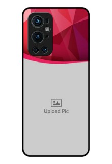 Oneplus 9 Pro 5G Custom Glass Mobile Case - Red Abstract Design