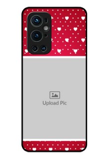 Oneplus 9 Pro 5G Photo Printing on Glass Case - Hearts Mobile Case Design