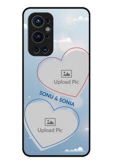 Oneplus 9 Pro 5G Custom Glass Mobile Case - Blue Color Couple Design 
