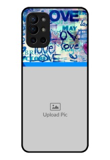 Oneplus 9R 5G Custom Glass Mobile Case - Colorful Love Design