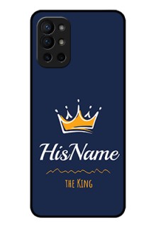 Oneplus 9R 5G Glass Phone Case King with Name