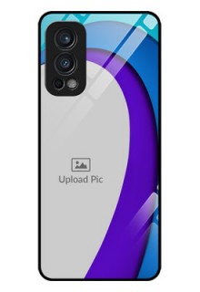 Oneplus Nord 2 5G Photo Printing on Glass Case  - Simple Pattern Design