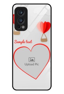 Oneplus Nord 2 5G Custom Glass Mobile Case  - Parachute Love Design