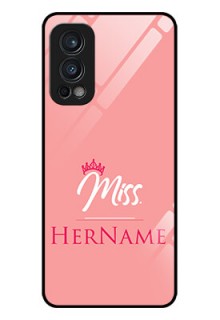 Oneplus Nord 2 5G Custom Glass Phone Case Mrs with Name