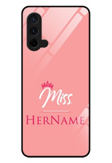 Oneplus Nord CE 5G Custom Glass Phone Case Mrs with Name