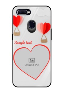 Oppo A12 Custom Glass Mobile Case  - Parachute Love Design