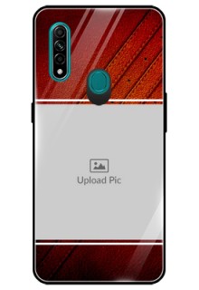 Oppo A31 Personalized Glass Phone Case  - Leather Phone Case Design